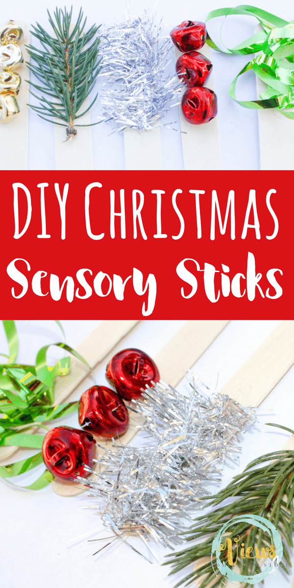 DIY Christmas Sensory Sticks for Kids
