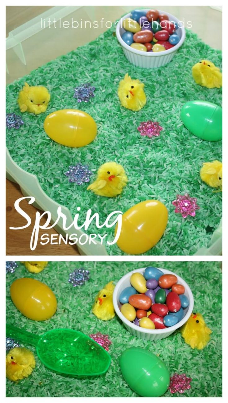 Easter Sensory Bin and Spring Activity for Kids