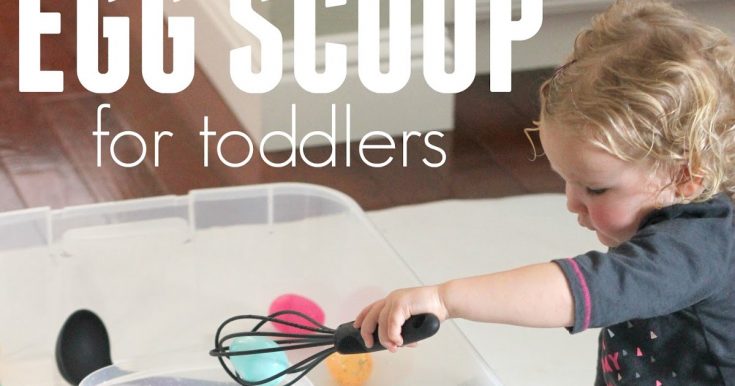 Egg Scoop Easter Activity for Toddlers