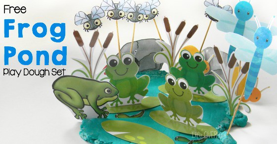 Free Frog Pond Play Dough Set