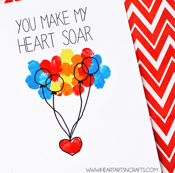 "You Make My Heart Soar" Fingerprint Card