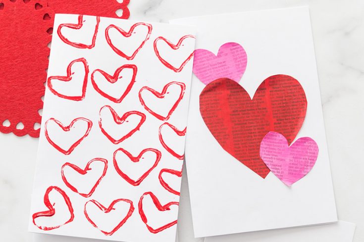 Easy Recycled Valentine Cards