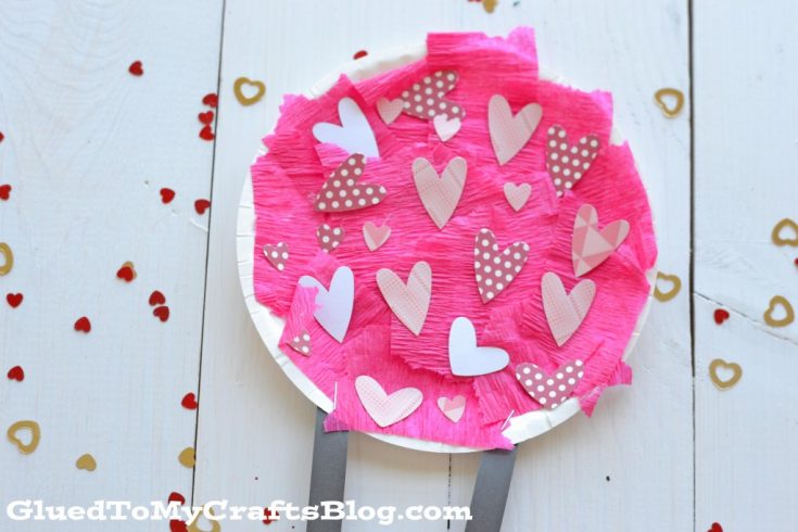 Paper Plate Valentine Hot Air Balloon - Kid Craft For Valentine's Day!
